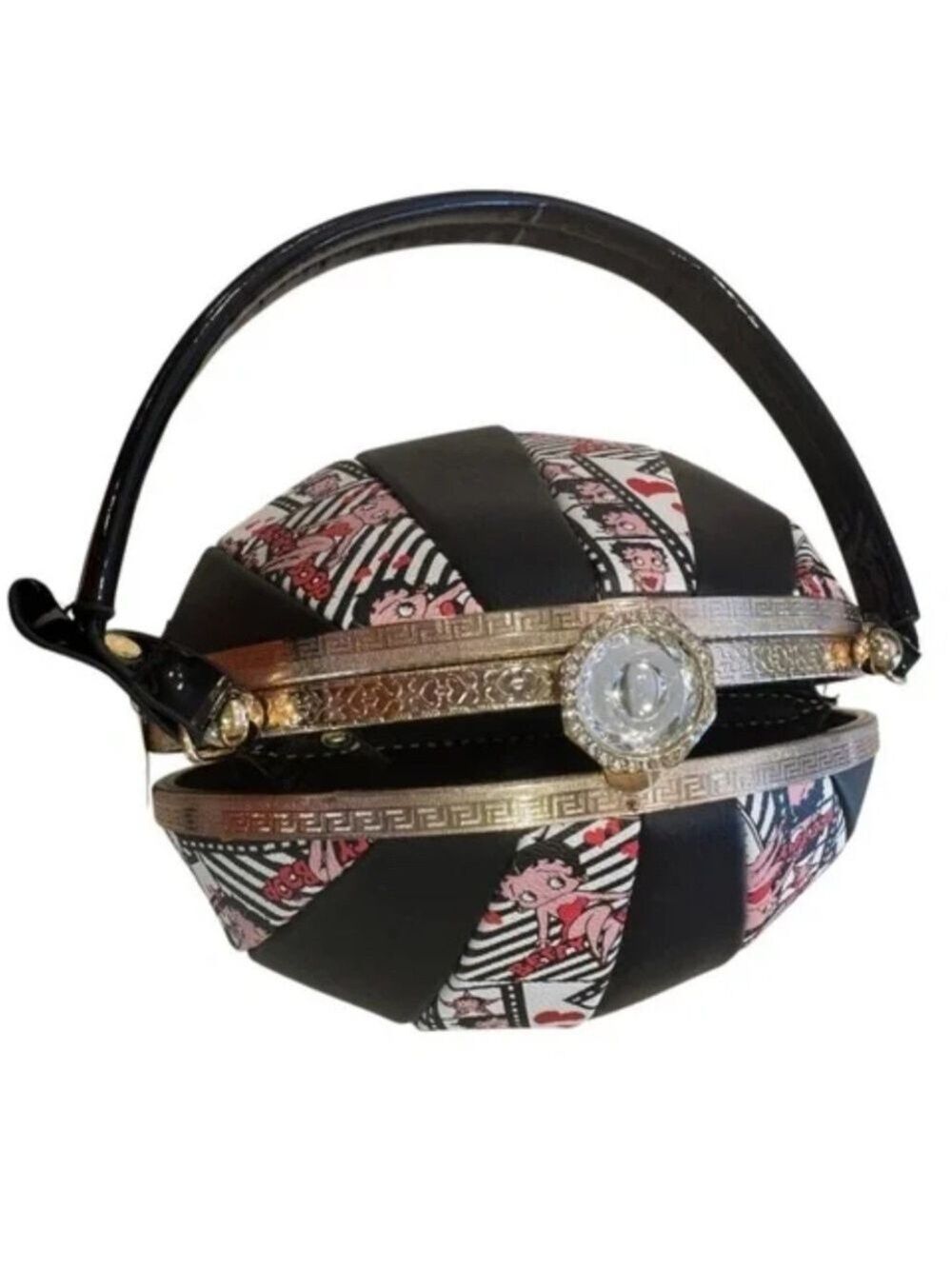 Betty Boop Embossed Diamonds Handbag NWT